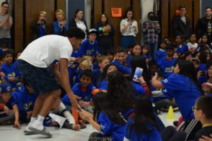 Warriors reading rally at Ellis