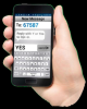 text message on smartphone