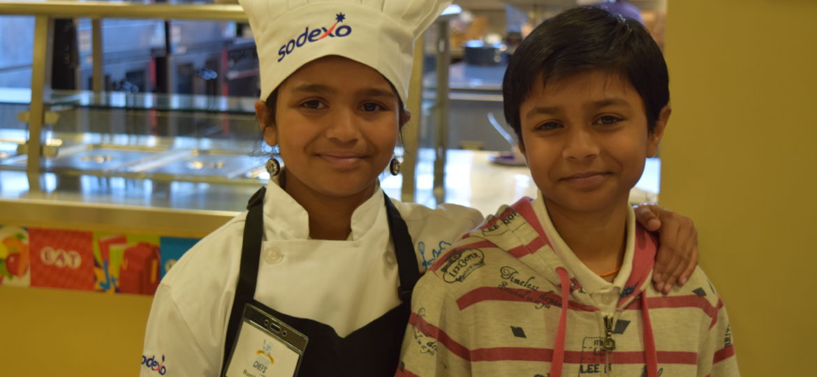 student chefs smiling