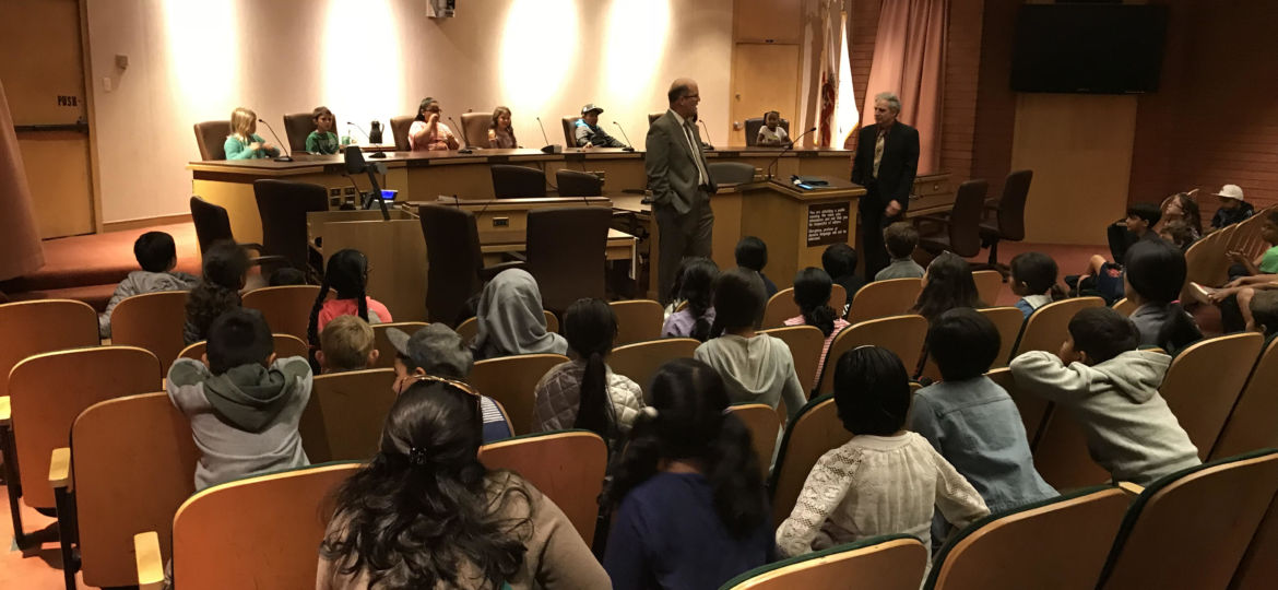 Ellis third graders took over city council chambers