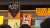 Literature on display by African American writers during Black History Month assembly and read-in