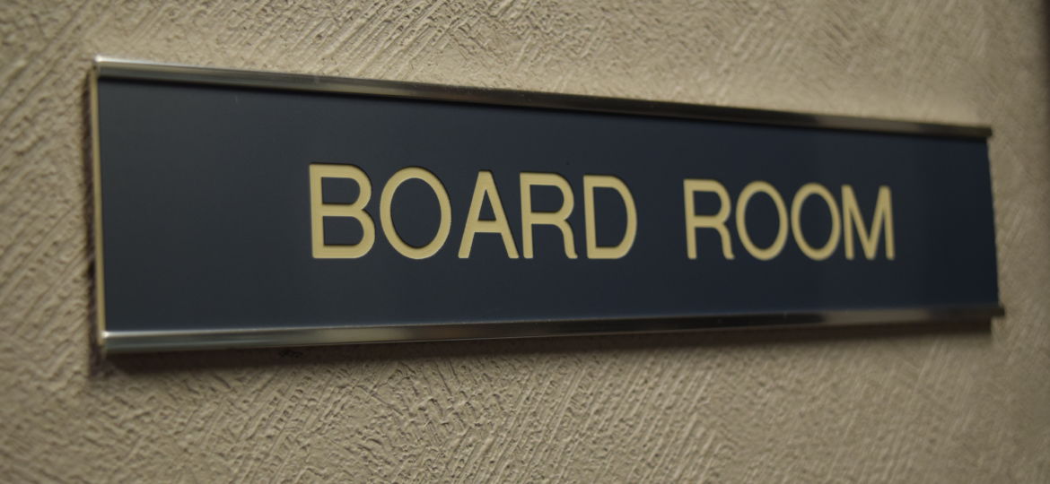 board room sign
