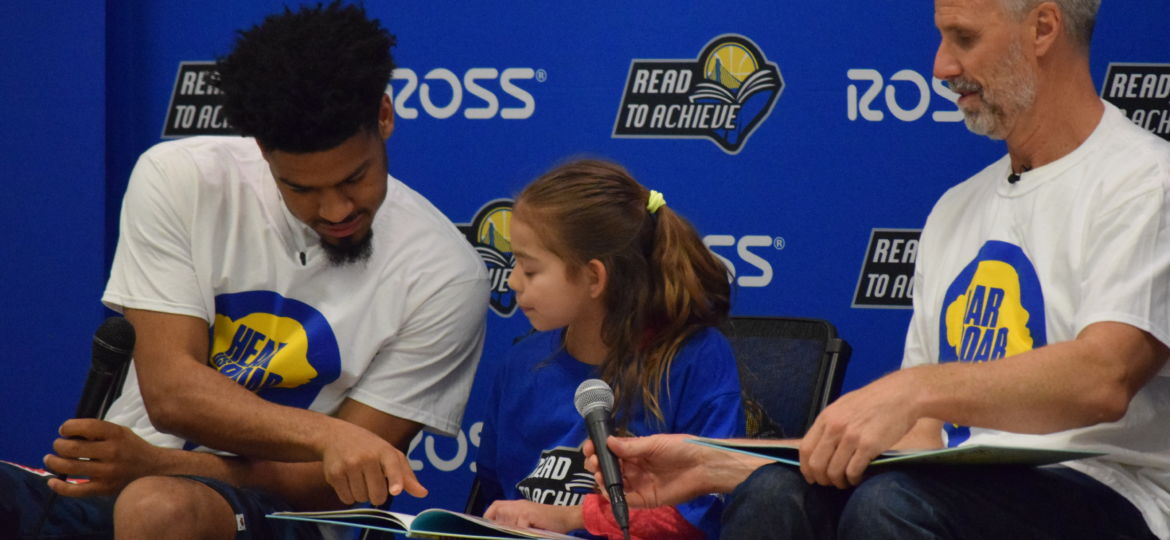 Warriors reading rally at Ellis